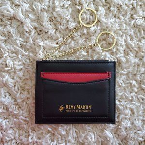 Remy Martin Red Leather Card Holder Keychain
